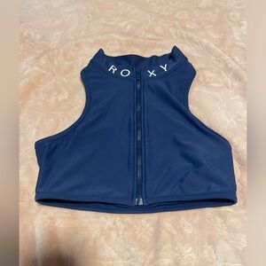 2 for 15$ ❤️ Roxy Dark Blue Zip-Up Bikini Top